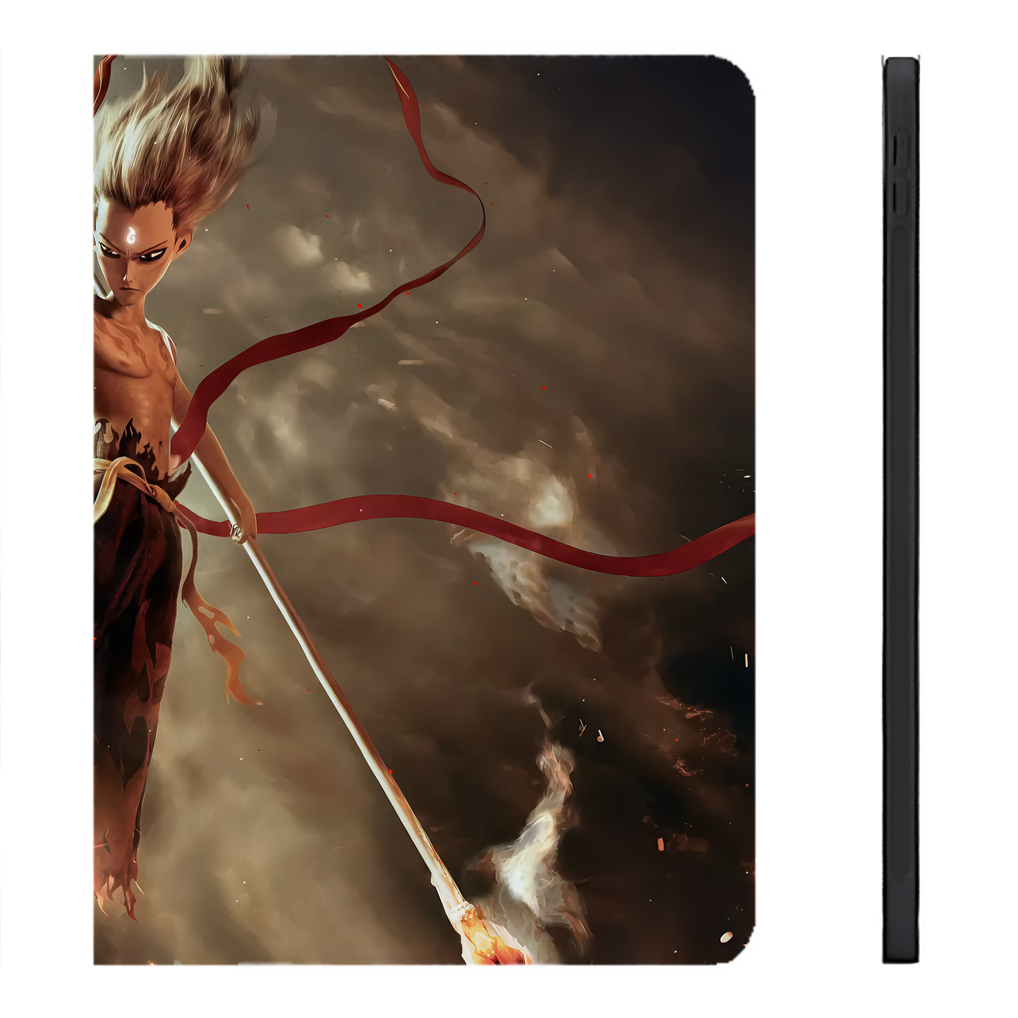 （画像用） Ne Zha 2 ナタ 魔童の大暴れ IPadケース ペンホルダー付き ブックスタイルデザイン
